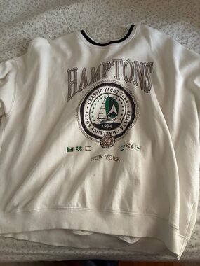 Garage Hamptons Classic Yacht Club Graphic Sweatshirt - White
